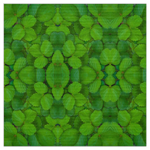 Tissu Saint Basil Tulsi Green Mint Feuilles