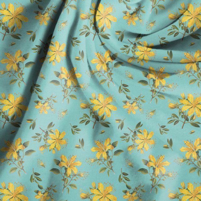 Tissu Saint Johns Wort Flowers Pattern (Créateur téléchargé)