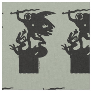 Tissu Saint Michael et Dragon
