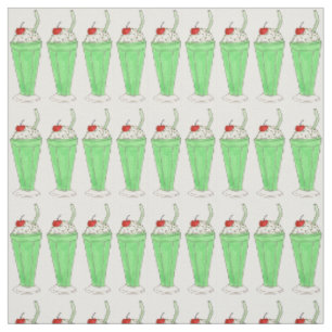 Tissu Saint Patrick's Day Mint Green Milkshake Shake