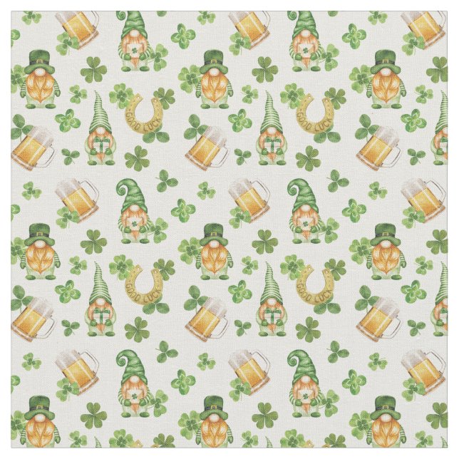 Tissu Saint Patrick's Gnomes Fabric (Fermer)