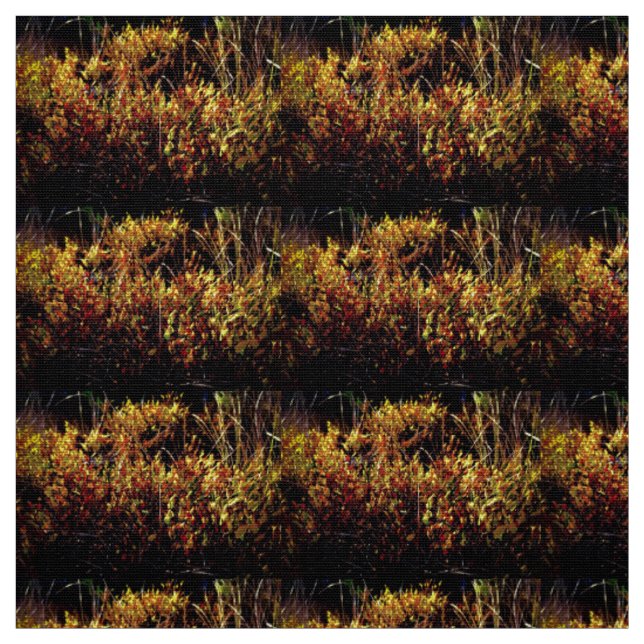 Tissu "Saison d'automne de l'or" (Échantillon)