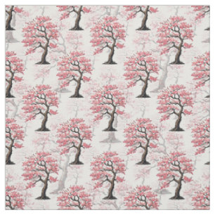 Tissu Sakura Rose Cherry Fleur Arbre Design