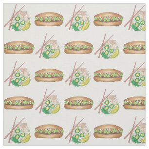 Tissu Sandwich au poulet de cuisine vietnamien Pho Pork