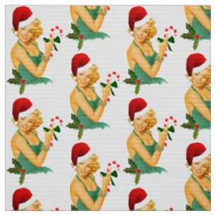 Tissu santa claus pin up