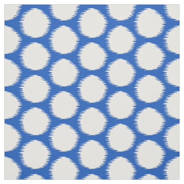 Tissu Sapphire Asiatique Moods Ikat Dots (Échantillon)