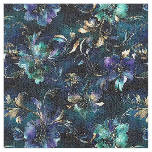 Tissu Sapphire Botanica (Fermer)