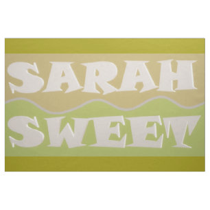 Tissu Sarah Sweet brûlé orange et estompé vert abstrait