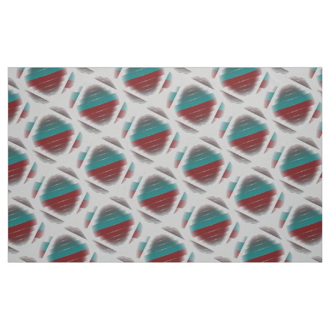 Tissu Sarcelle bordeaux en rotation (Fat Quarter)