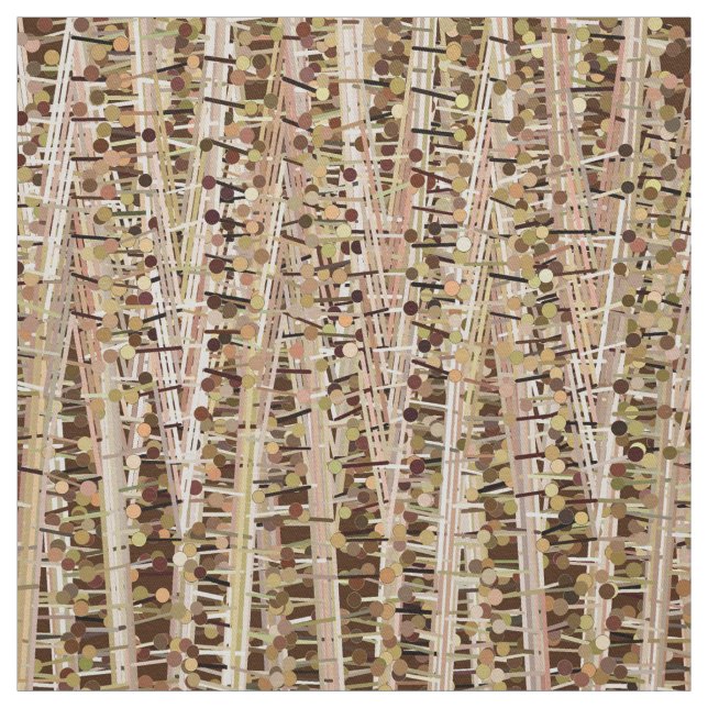 Tissu Satins et pointes Abstraits, Brown et beiges (Échantillon)