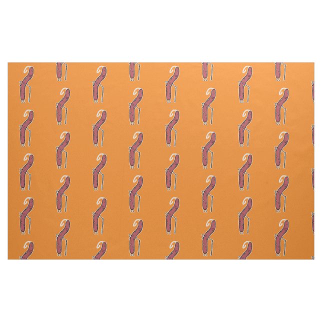 Tissu Saucisse sèche chinoise gras vieilli Cantonese Lap (Fat Quarter)