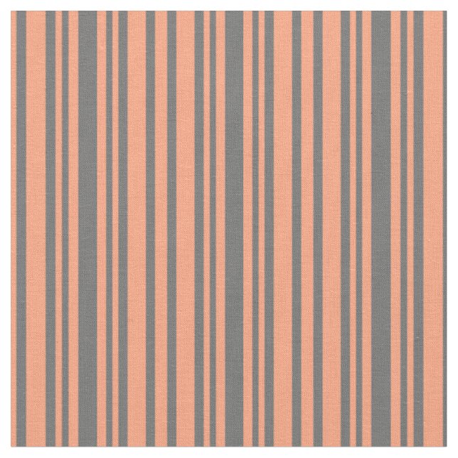 Tissu Saumon clair et Motif rayé gris Dim (Fermer)
