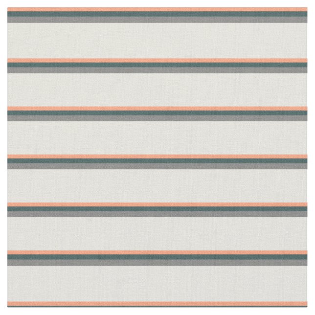Tissu Saumon clair, gris ardoise foncé, gris et beige (Fermer)