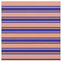 Saumon foncé et Motif de couleur bleue