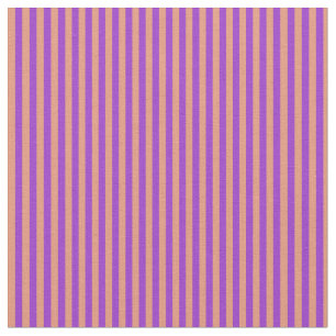 Tissu Saumon foncé et orchidée foncée Motif de rayures c