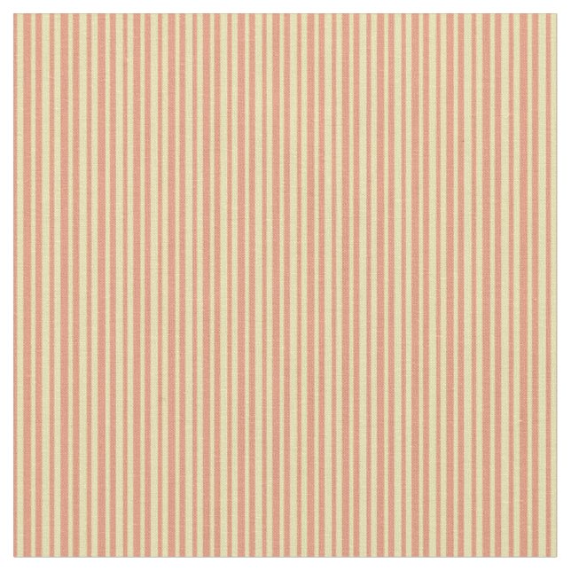 Tissu Saumon foncé & Tan Lines/Stripes Motif (Fermer)