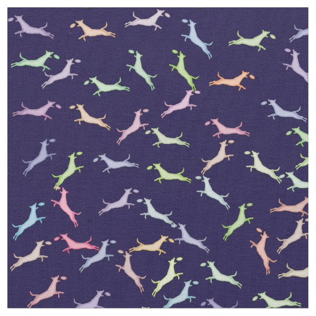 Tissu Sauts de chien de disque (Fermer)