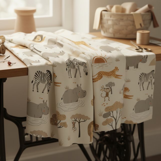 Tissu Savanna Sunrise Safari Pattern ID1259 (Créateur téléchargé)