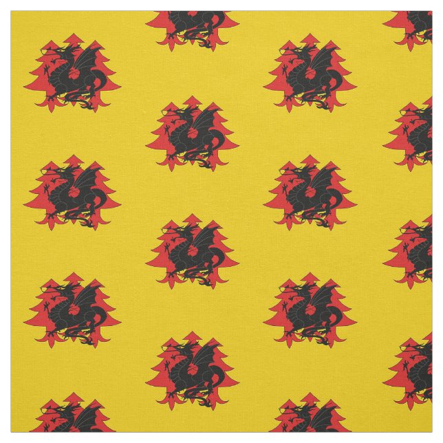Tissu SCA Drachenwald Dragon Badge Fabric (Échantillon)