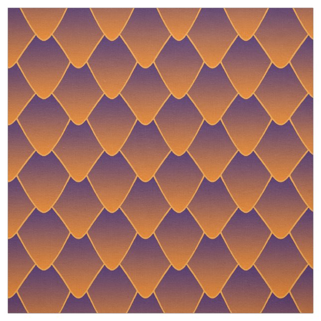 Tissu Scales de dragon coucher de soleil (Échantillon)