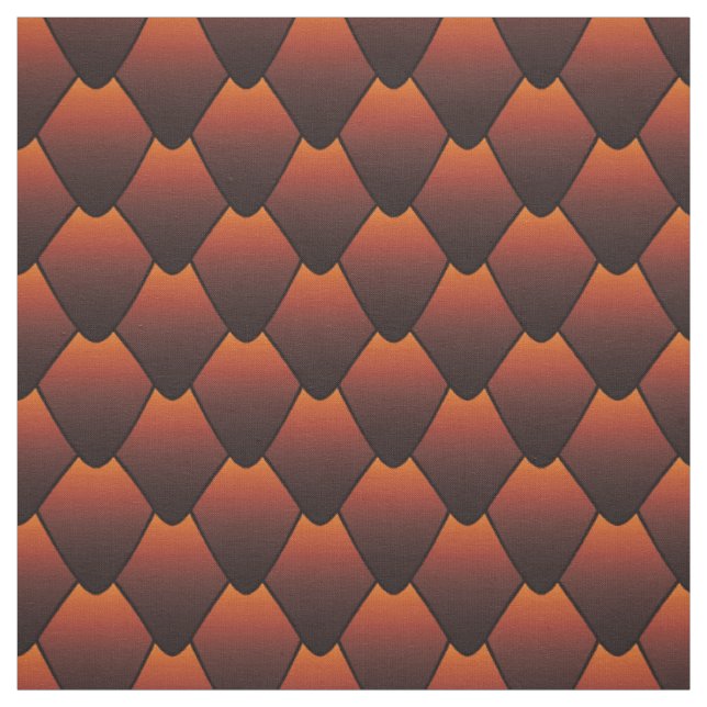 Tissu Scales de dragon en cuivre foncé (Échantillon)