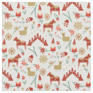 Tissu Scandi Christmas God Jul folk