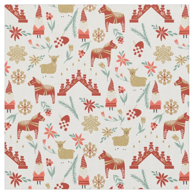 Tissu Scandi Christmas God Jul folk (Fermer)