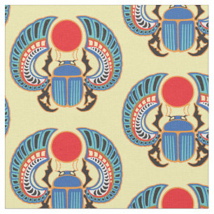 Tissu scarabée égyptien