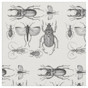 Tissu Scarabées et insectes