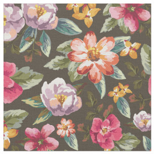 Tissu Schéma floral romantique Fleurs Vintages