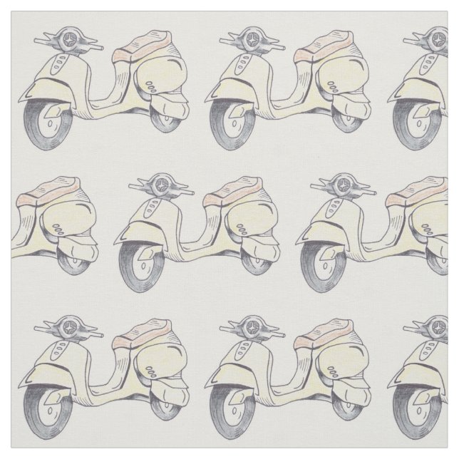 Tissu Scooter vintage (Échantillon)