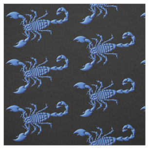 Tissu Scorpion bleu