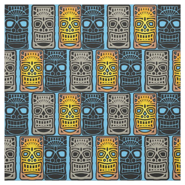 Tissu Sculptures Triple Tiki Thunder_Cove (Échantillon)