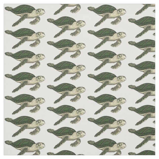 Tissu Sea turtle cartoon (Échantillon)