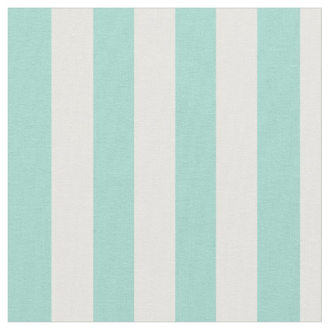 Tissu Seafoam et rayures verticales blanches (Fermer)