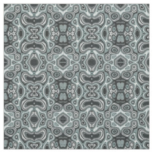 Tissu Seafoam Green Grey Bali Batik Style Motif