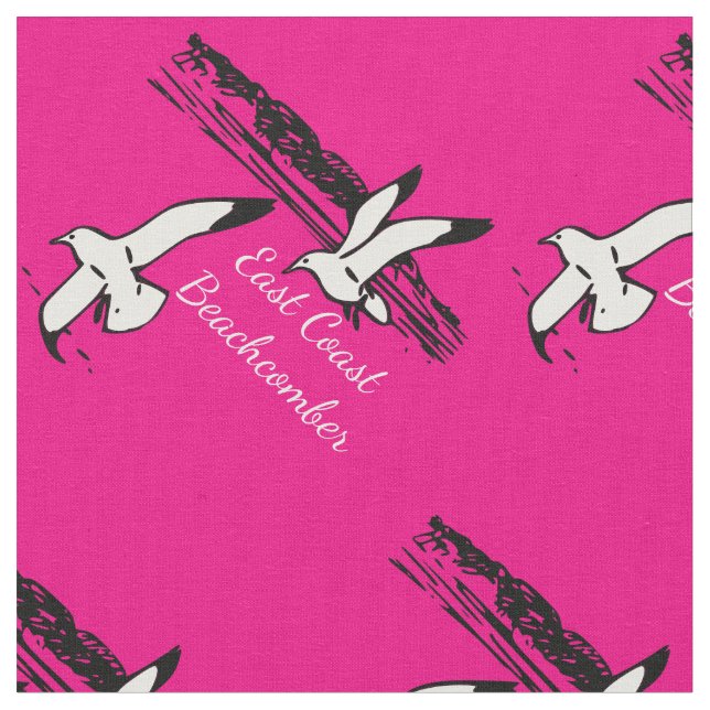 Tissu Seagull Beach East Coast Beachcomber fabric (Fermer)