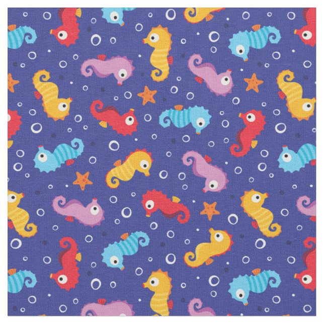 Tissu Seahors Motif sans voile (Fermer)