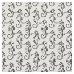 Tissu Seahorse Black