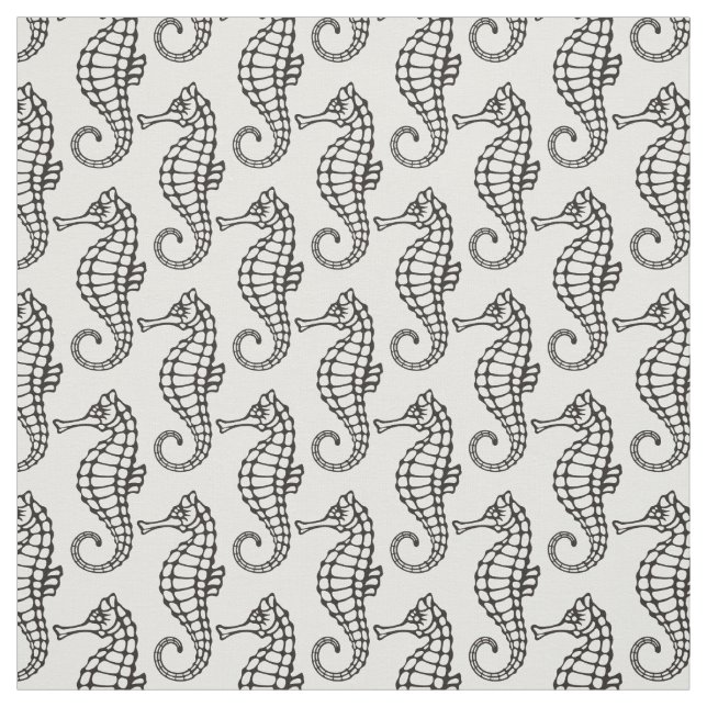 Tissu Seahorse Black (Échantillon)