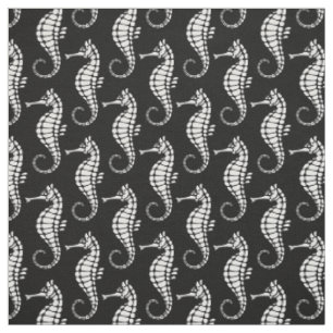 Tissu Seahorse White
