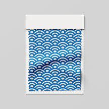 Seigaiha, Vagues, Japonais, Bleu et Blanc