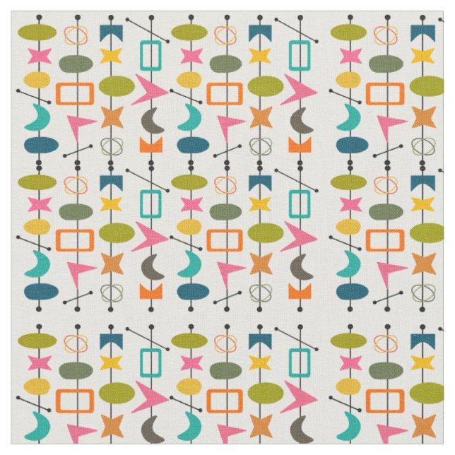 Tissu Semi-Siècle des brochettes modernes (Fermer)