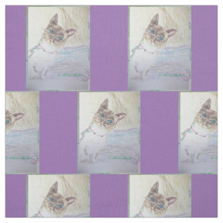 Tissu semi-transparent d'original de chaton