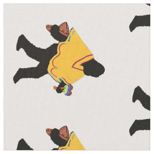 Tissu Senor Squatcho de Mayo avec Poncho (Fermer)