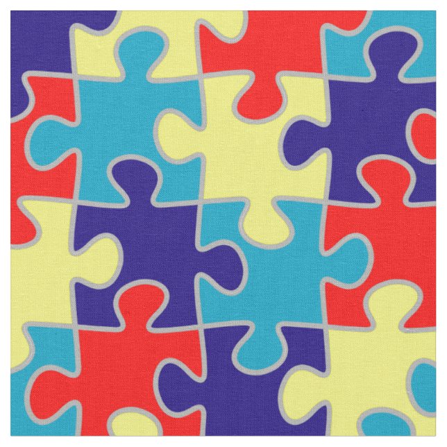 Tissu Sensibilisation à l'autisme TSA Asperger Motif de  (Fermer)