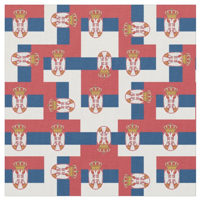 Tissu Serbieet Serbe Drapeau, mode, voyage/sport (Fermer)