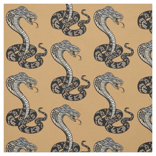 Tissu serpent de cobré (Échantillon)