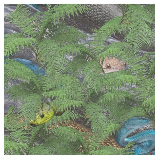 Tissu Serpents doux et sournois (Fermer)