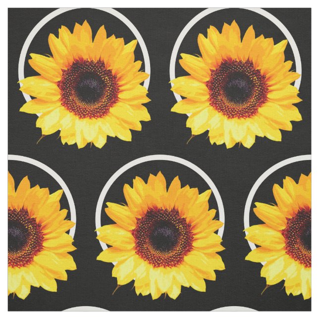 Tissu Seule une Fleur de Tournesol + votre dos. & idées (Échantillon)